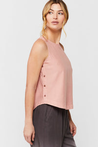 Ollie Blush Popover Side Detail Tank